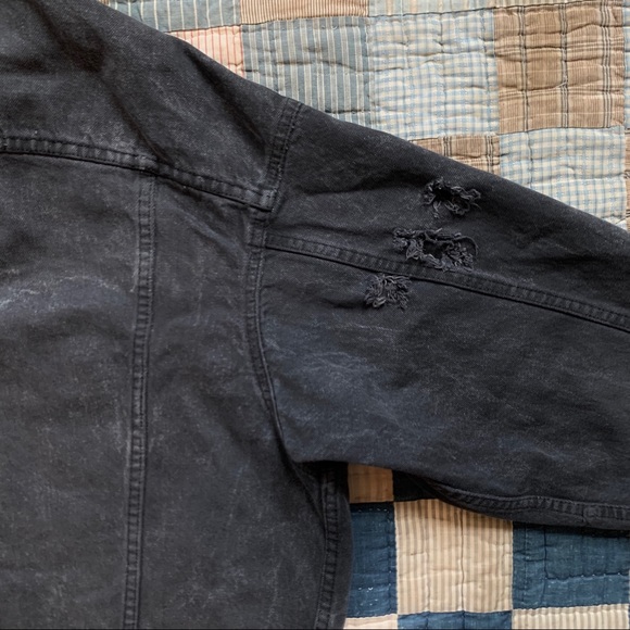 Vintage 1980s Levi’s Black Acid Wash Denim Jacket - Picture 8 of 8